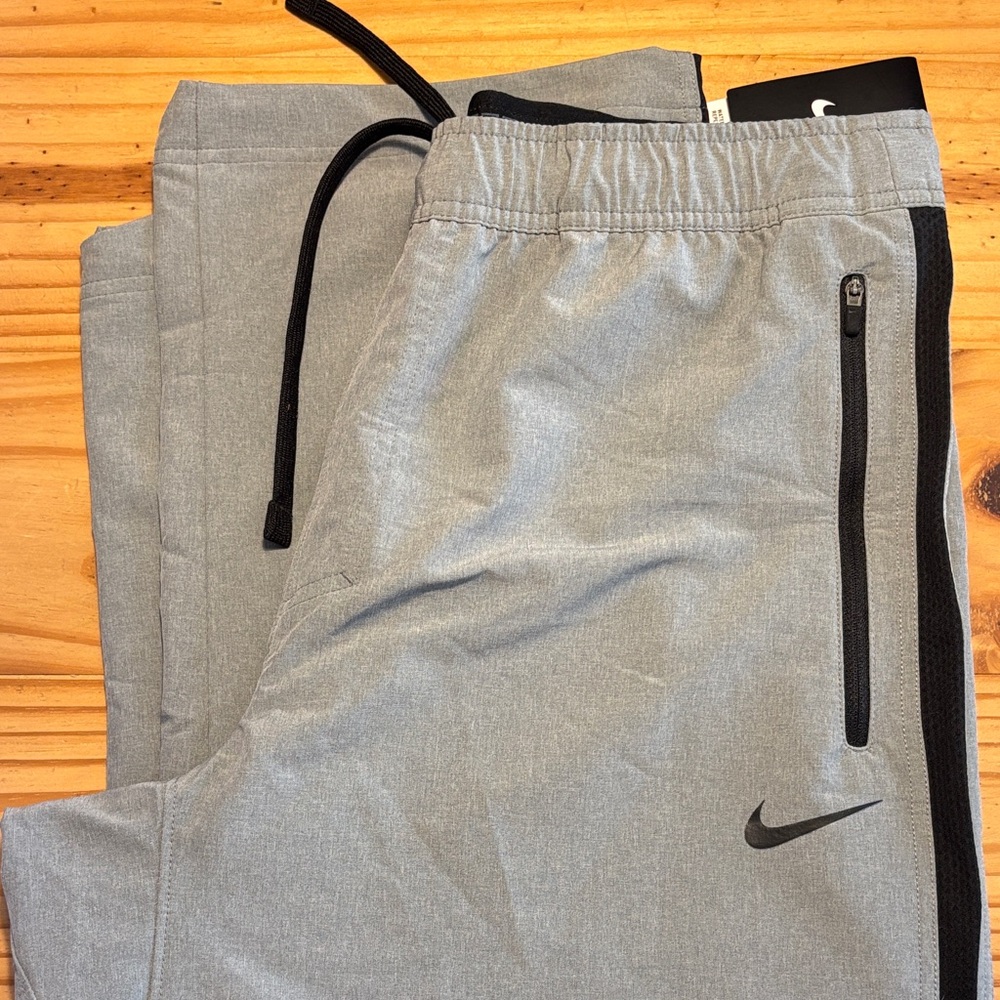 Nike Gray Joggers with Black Detailing